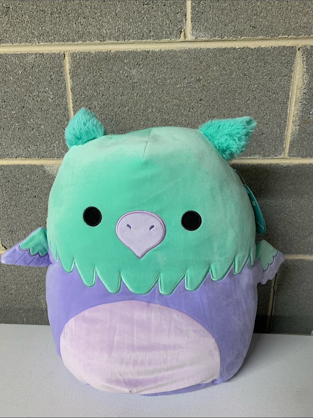 Squishmallows Mint Green and Lavender Plush Bird 16.5” Minerva